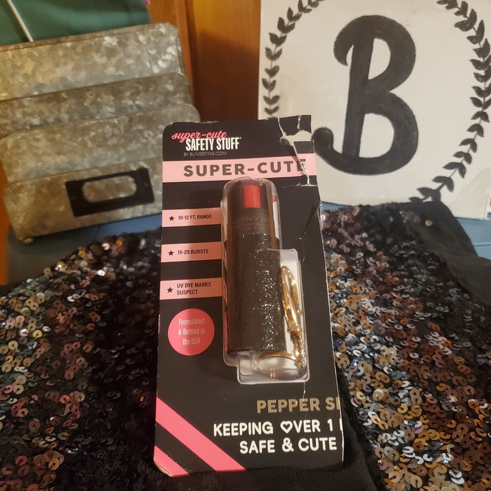 Super cute mace-pepper spray Keychain bling